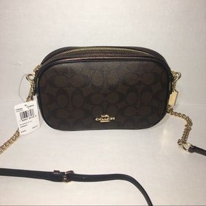 Brown/Leopard Coach Purse NWT